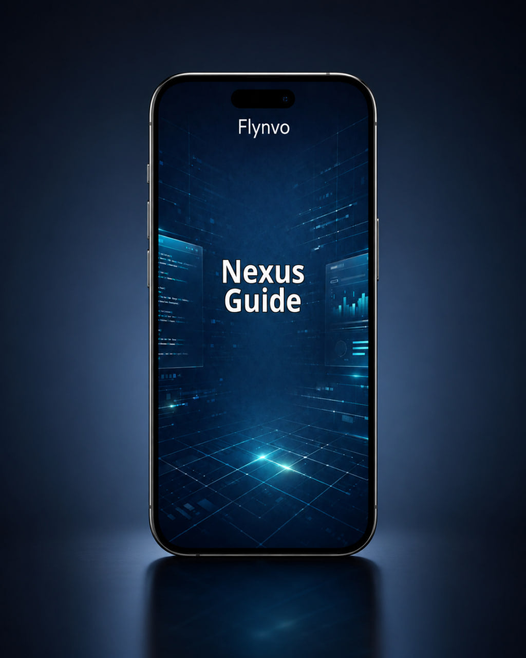 Smartphone displaying 'Nexus Guide' on a dark background